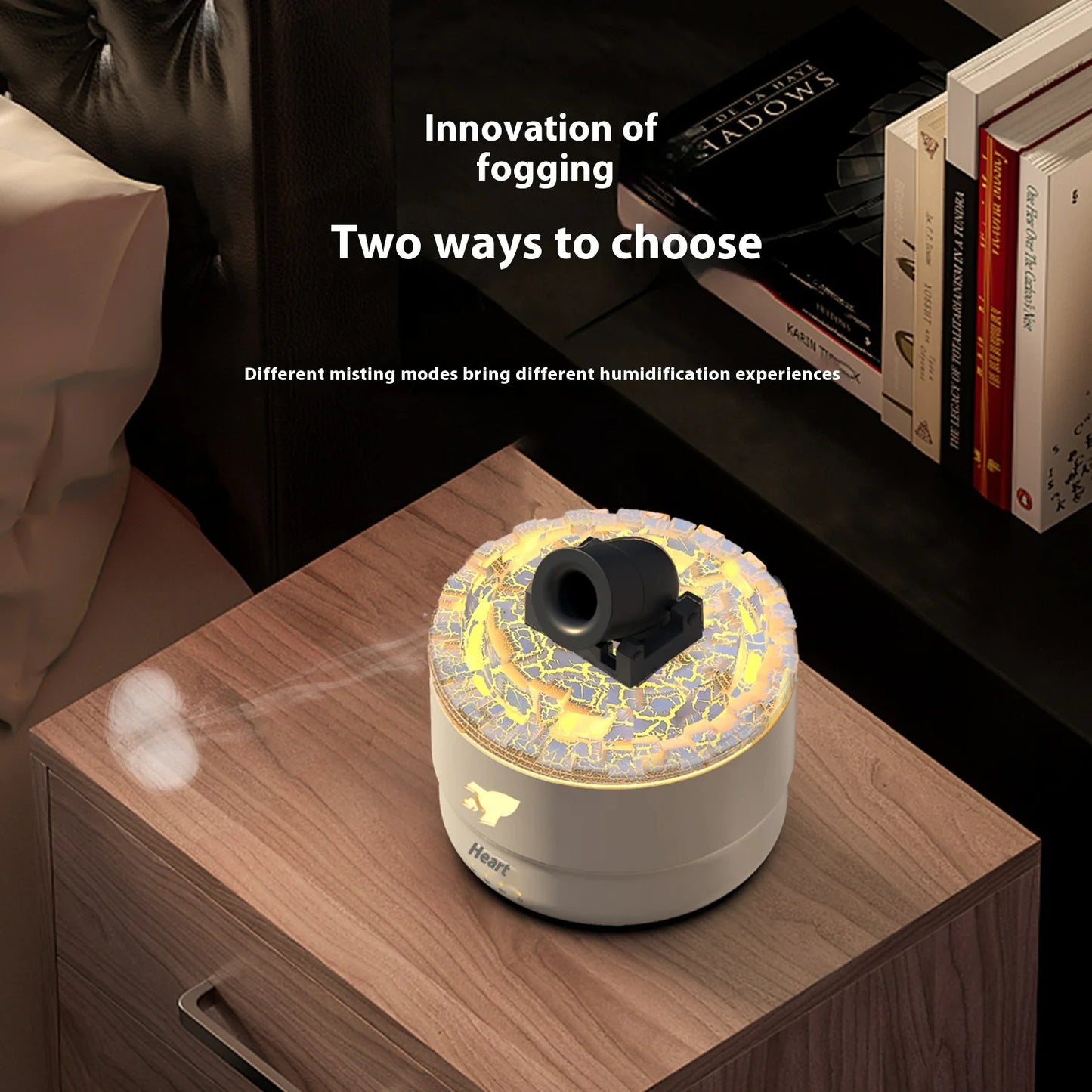 Cannon Aroma Diffuser with Colorful Flame Ambience Light